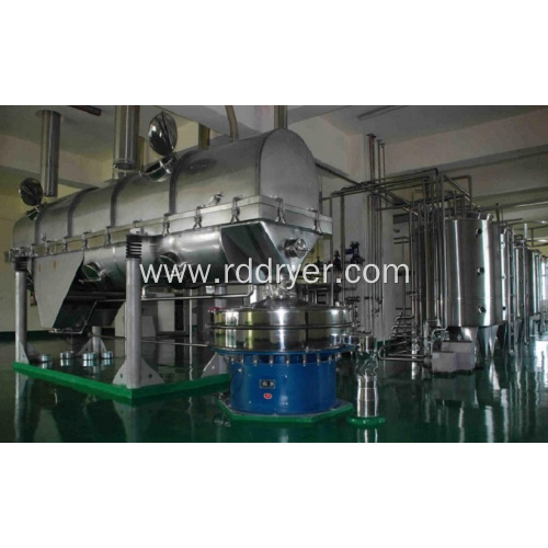 Special vibrating fluidized bed for sodium glucose